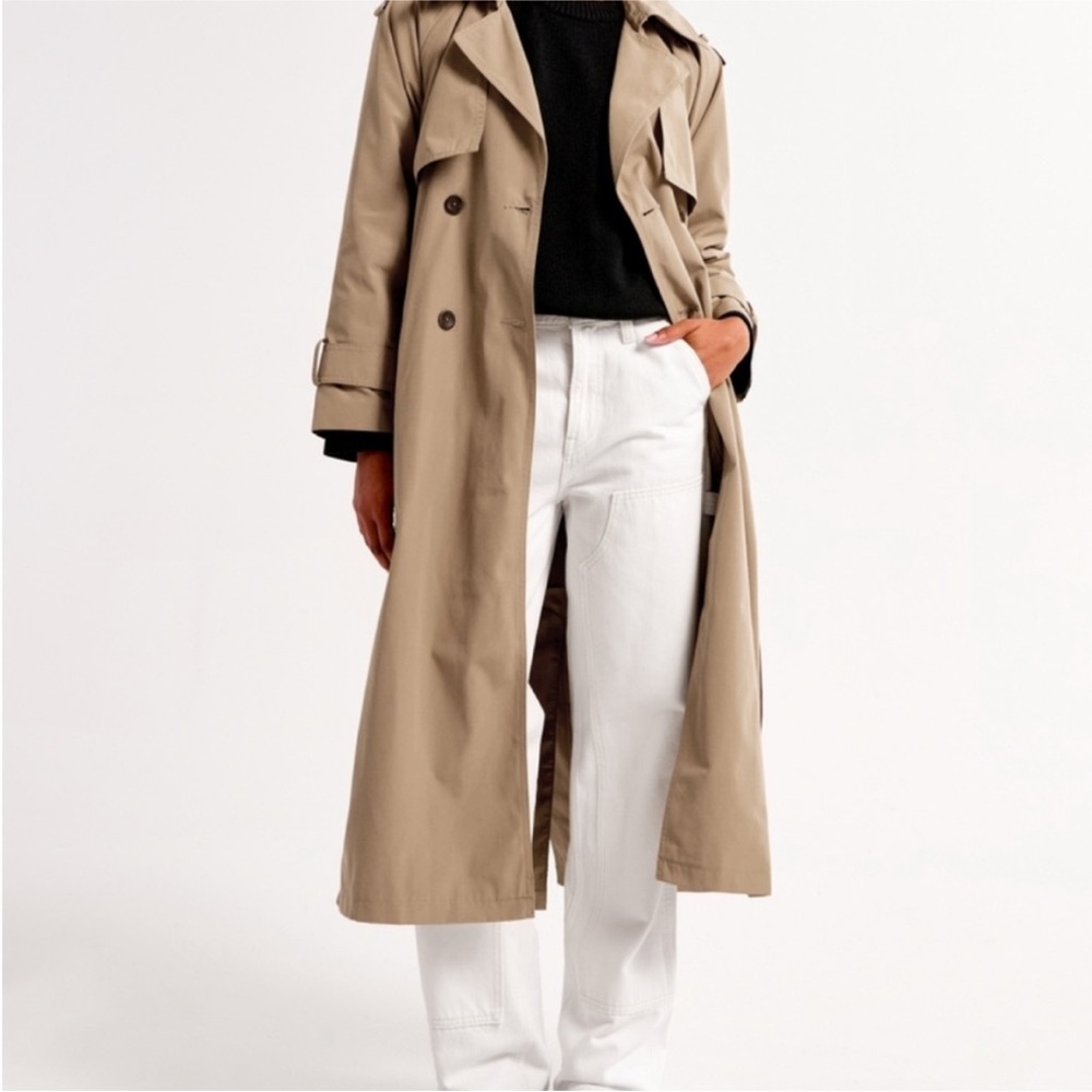 Abercrombie & Fitch Tan Trench Coat